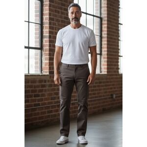 Dickies 874 Flex Work Pants Mens Brown Straight Fit Casual Chino Trousers